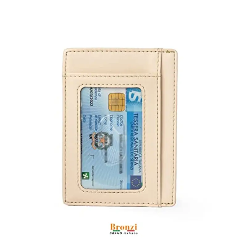 Bronzi Porta carte di credito Uomo Beige 1597315 miniatura 2