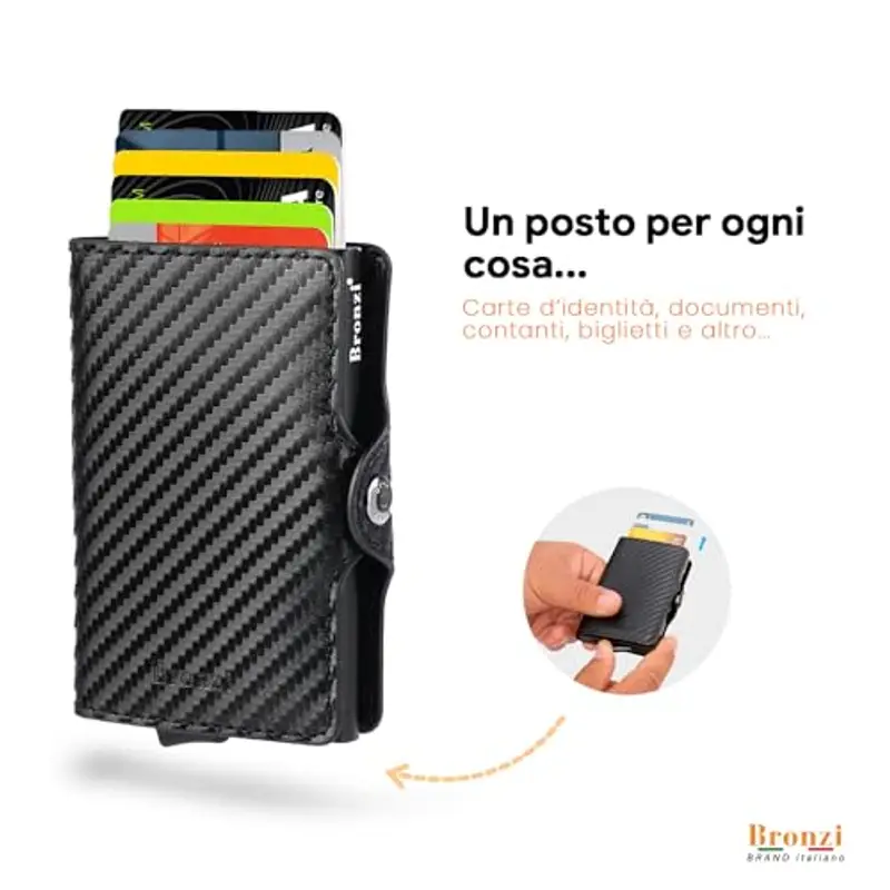 Bronzi Portamonete Uomo Nero 788952 miniatura 2