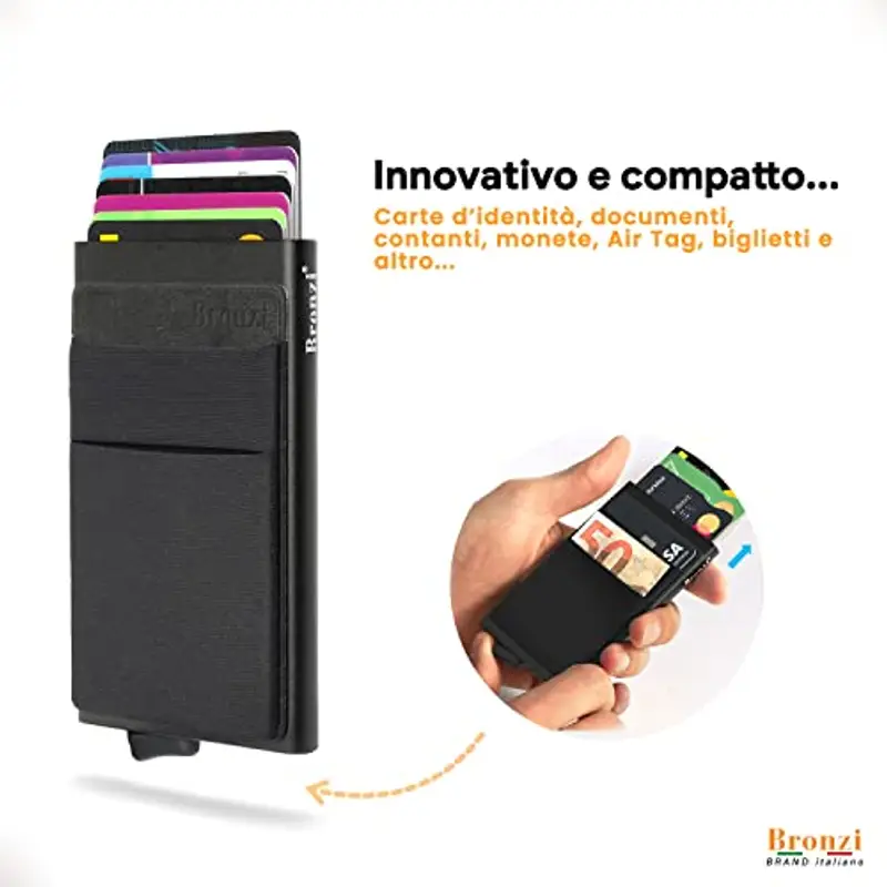 Bronzi Portamonete Uomo Nero 788955 miniatura 2