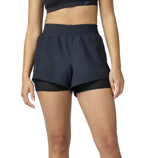 Dash 2-in-1 W - pantaloni corti running - donna Black