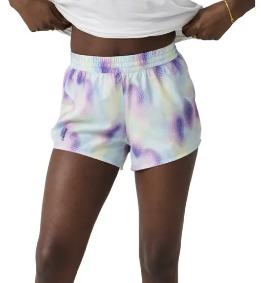 Dash Printed W - pantaloni corti running - donna Light Blue