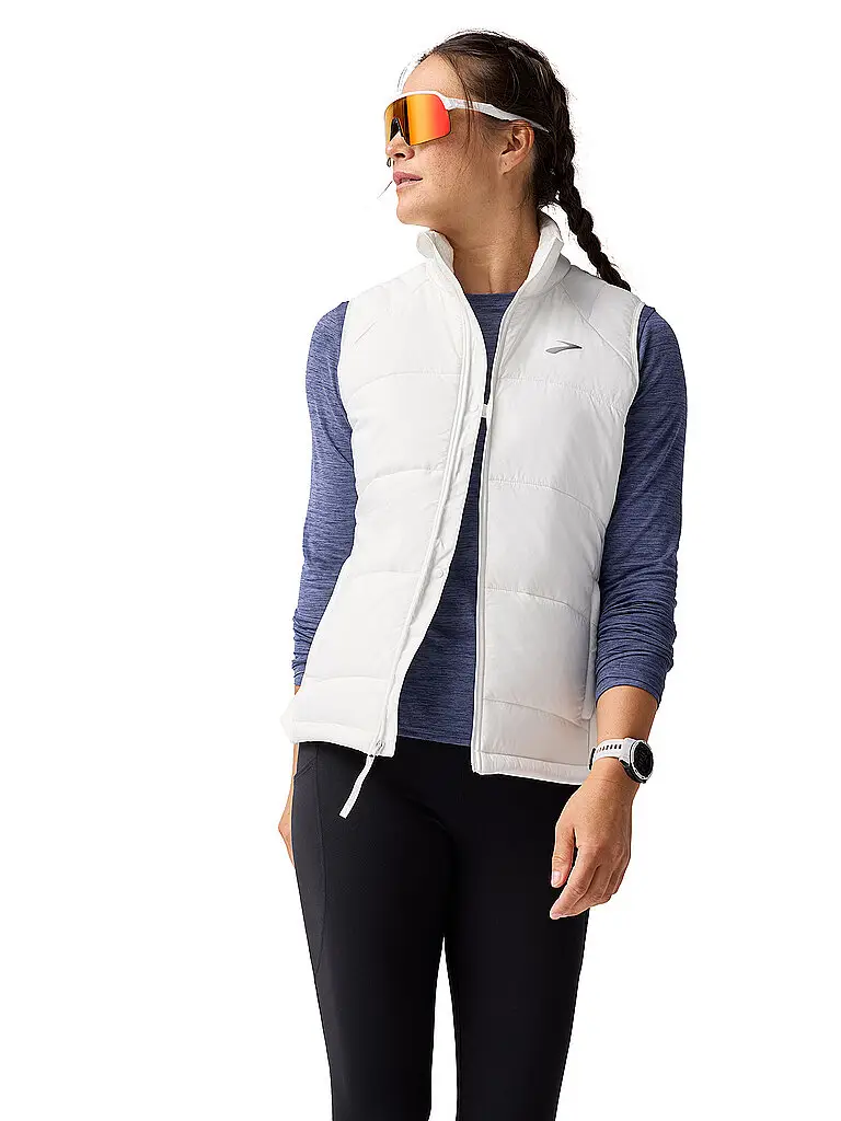 Gilet da running da donna Shield Hybrid 3 0 bianco | M