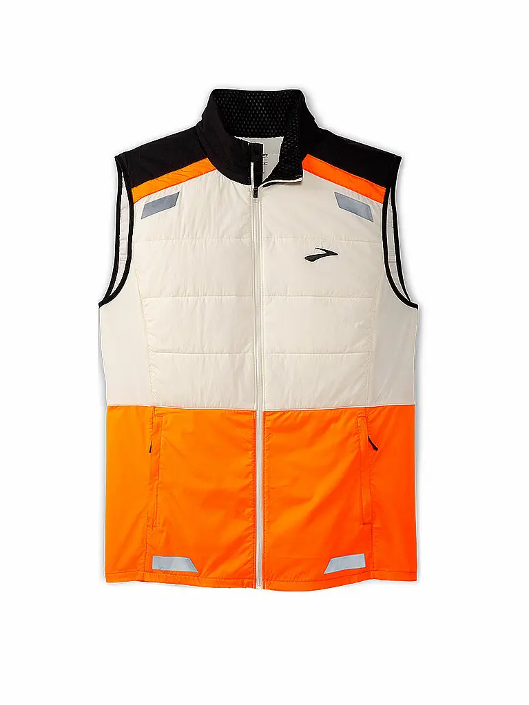 Gilet da running da uomo Run Visible Insulated 2 0 arancione | L