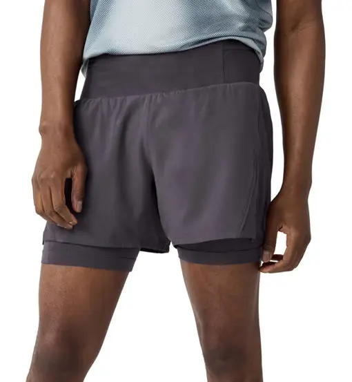 High Point 5in 2-in-1 2 0 M - pantaloni trail running - uomo Grey