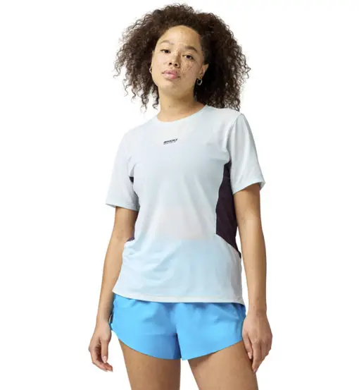High Point Short Sleeve 2 0 W - maglia trail running - donna Blue