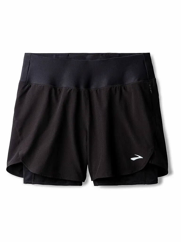 Pantaloncini da running da donna Chaser 5 2in1 2 0 nero | XS