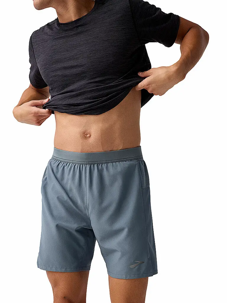 Pantaloncini da running da uomo Journey 7 grigio | XL