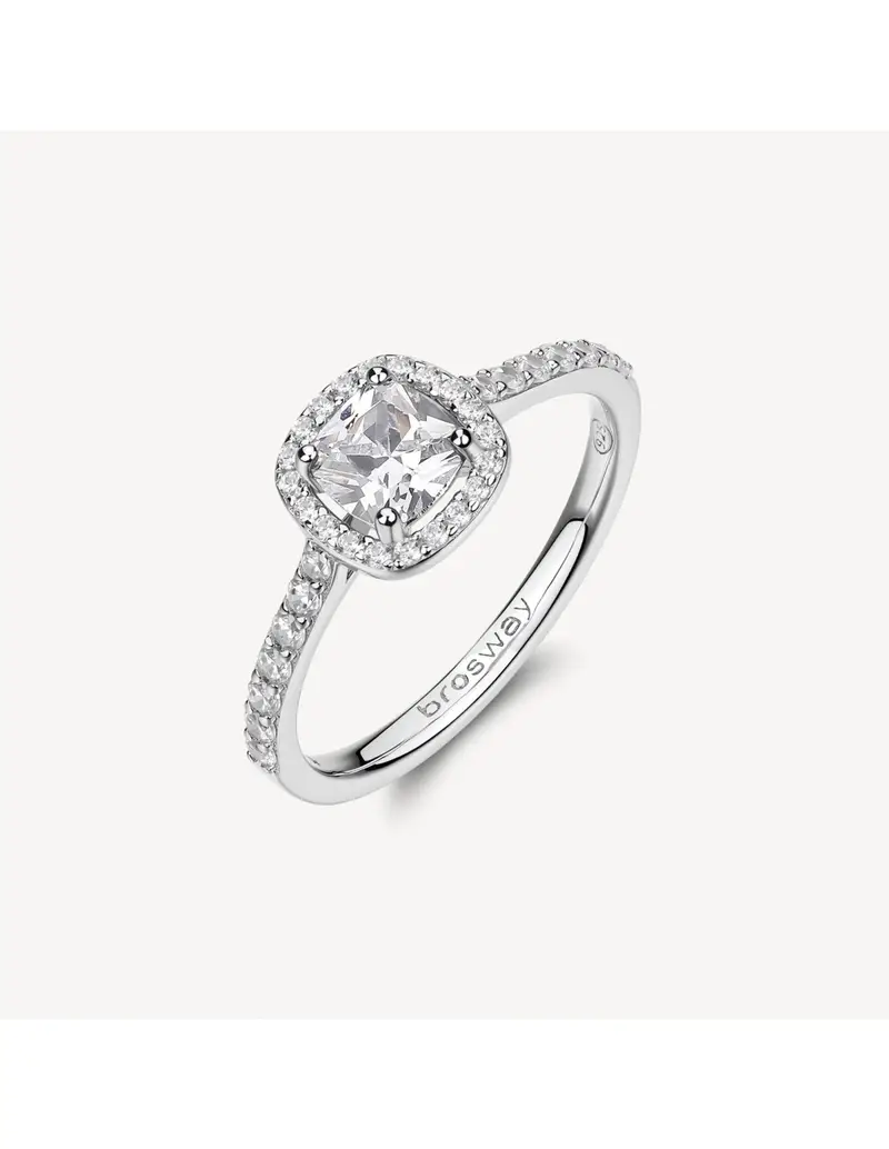 Anello BROSWAY FANCY in argento 925 e cristalli FIW162C Misura 14