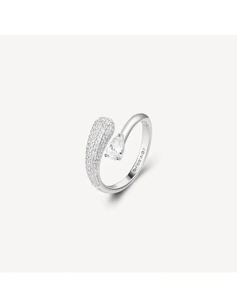 Anello BROSWAY FANCY in argento 925 e cubic zirconia FIW129B Misura 14