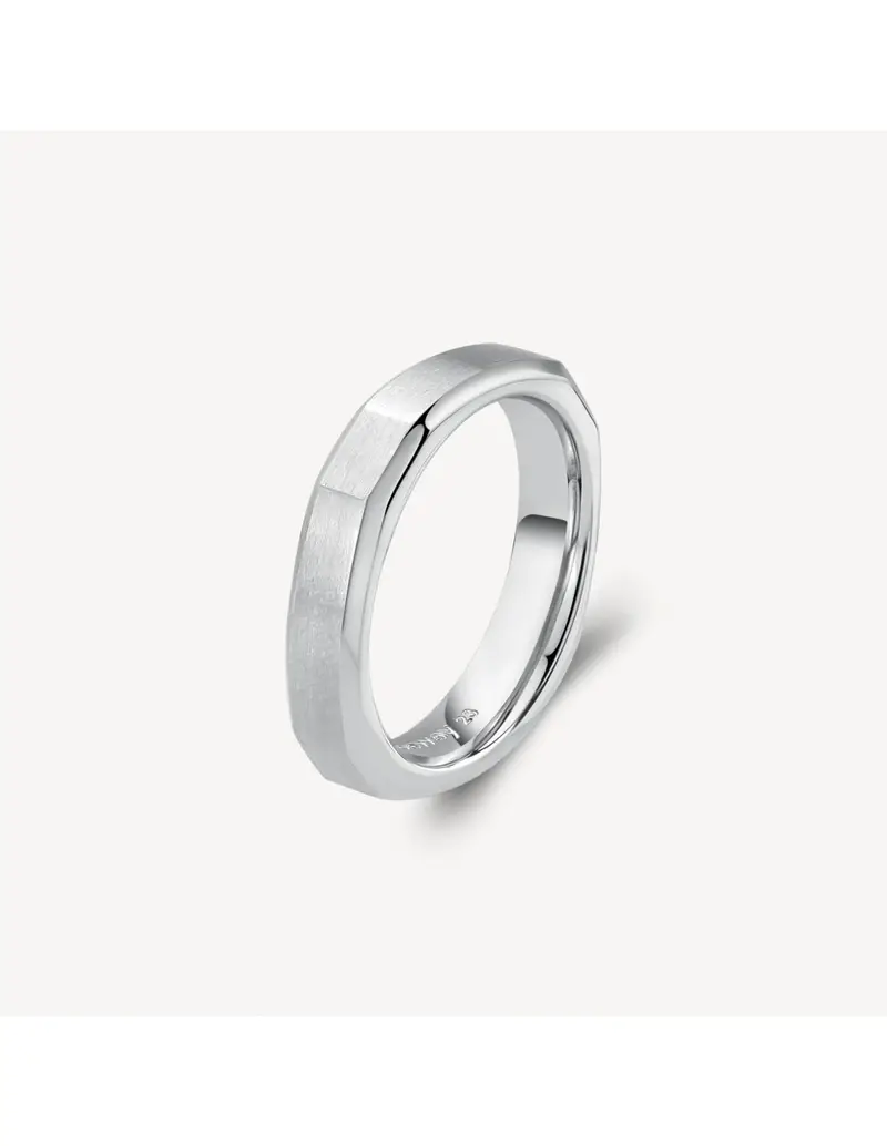 Anello Uomo BROSWAY Logan BOA31C in acciaio 316L lucido e satinato Misura 23