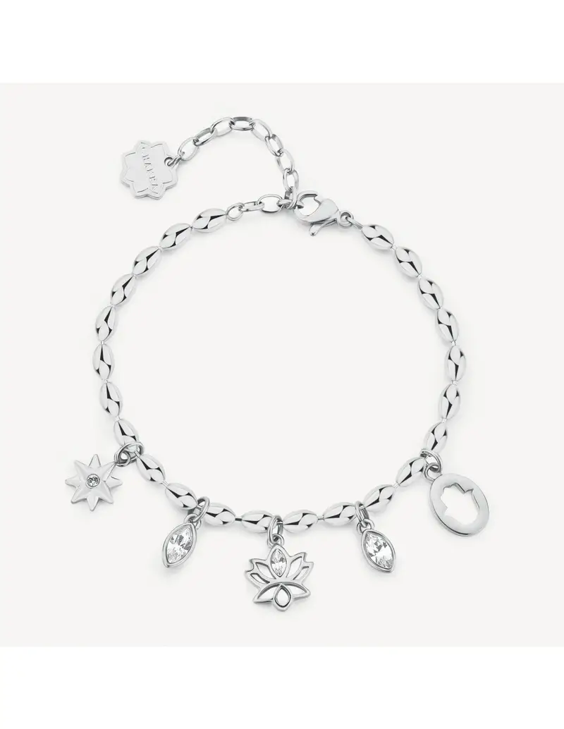 Bracciale BROSWAY Chakra in acciaio 316L BHKB251 Fiore di Loto