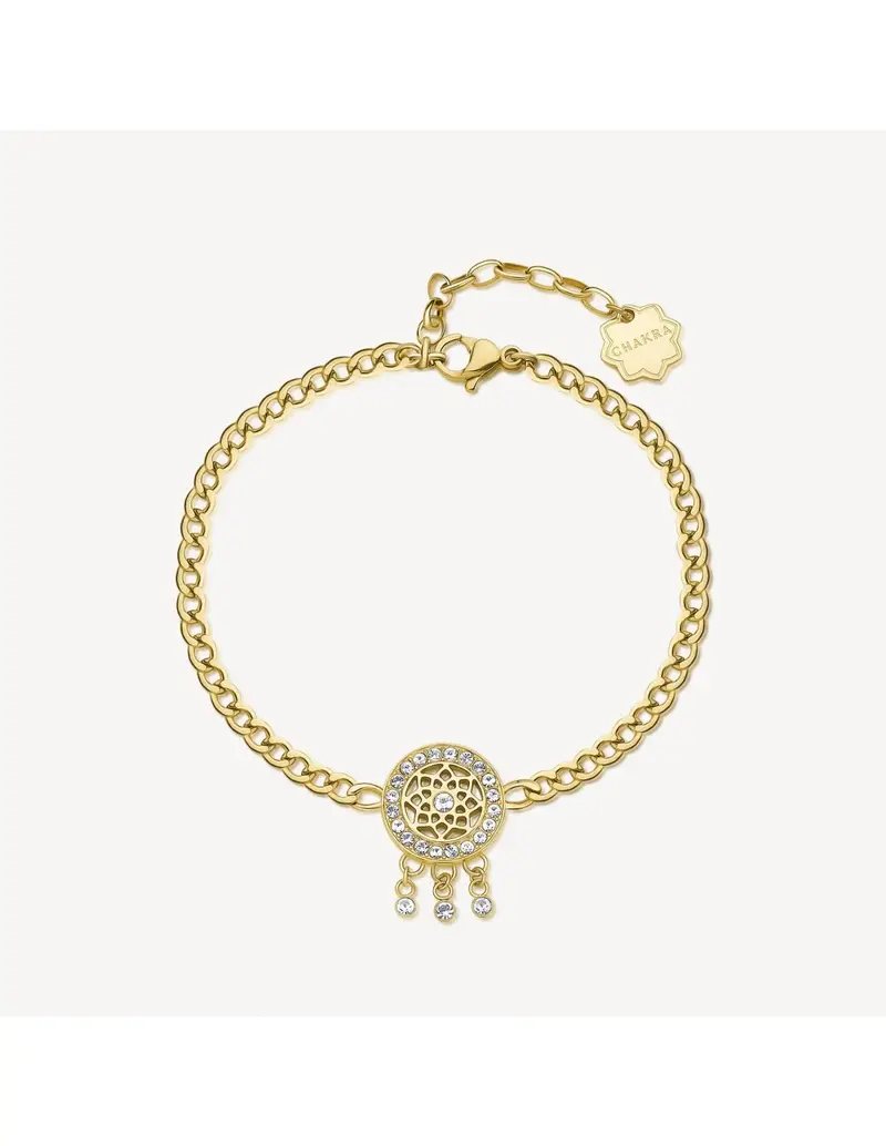 Bracciale BROSWAY CHAKRA in acciaio 316L dorato BHKB146 Acchiappasogni