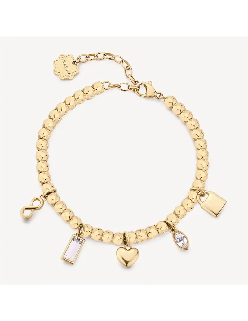 Bracciale BROSWAY Chakra in acciaio 316L dorato BHKB250 Cuore