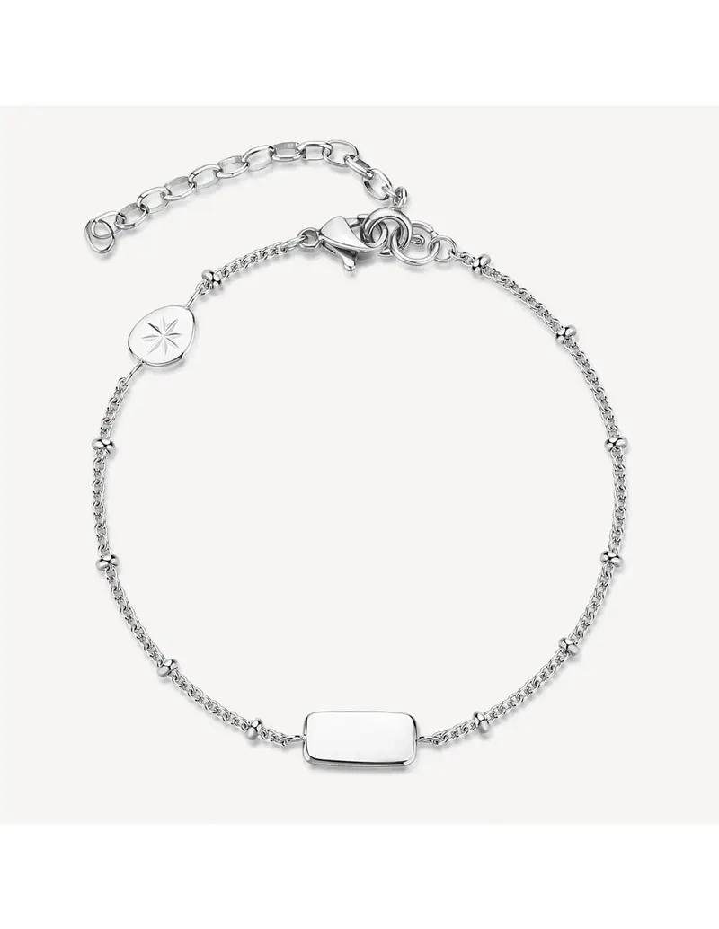 Bracciale BROSWAY Essential in Acciaio 316L BNL073 con piastrina centrale