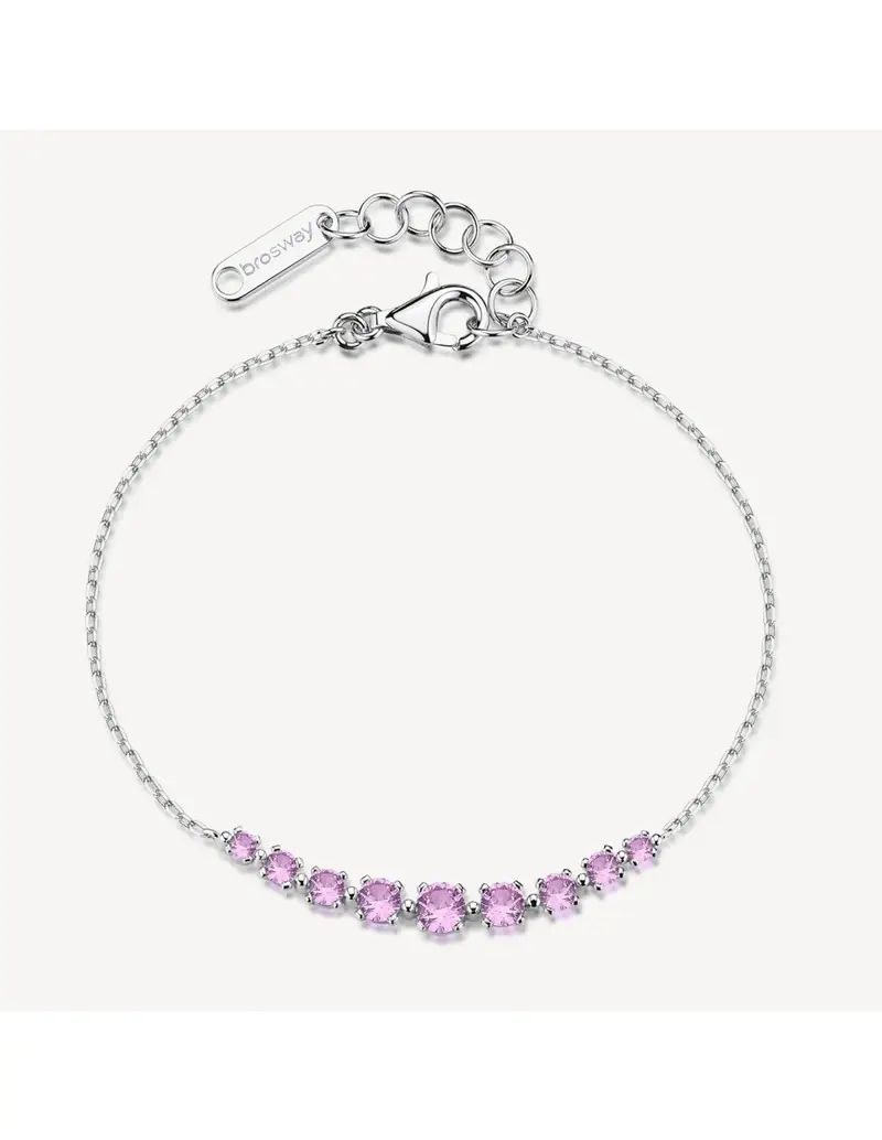 Bracciale BROSWAY FANCY in argento 925 e cristalli light ruby FVP118