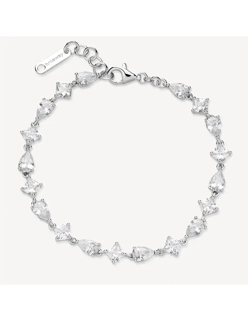 Bracciale BROSWAY FANCY in argento 925 e cubic zirconia bianchi FIW115