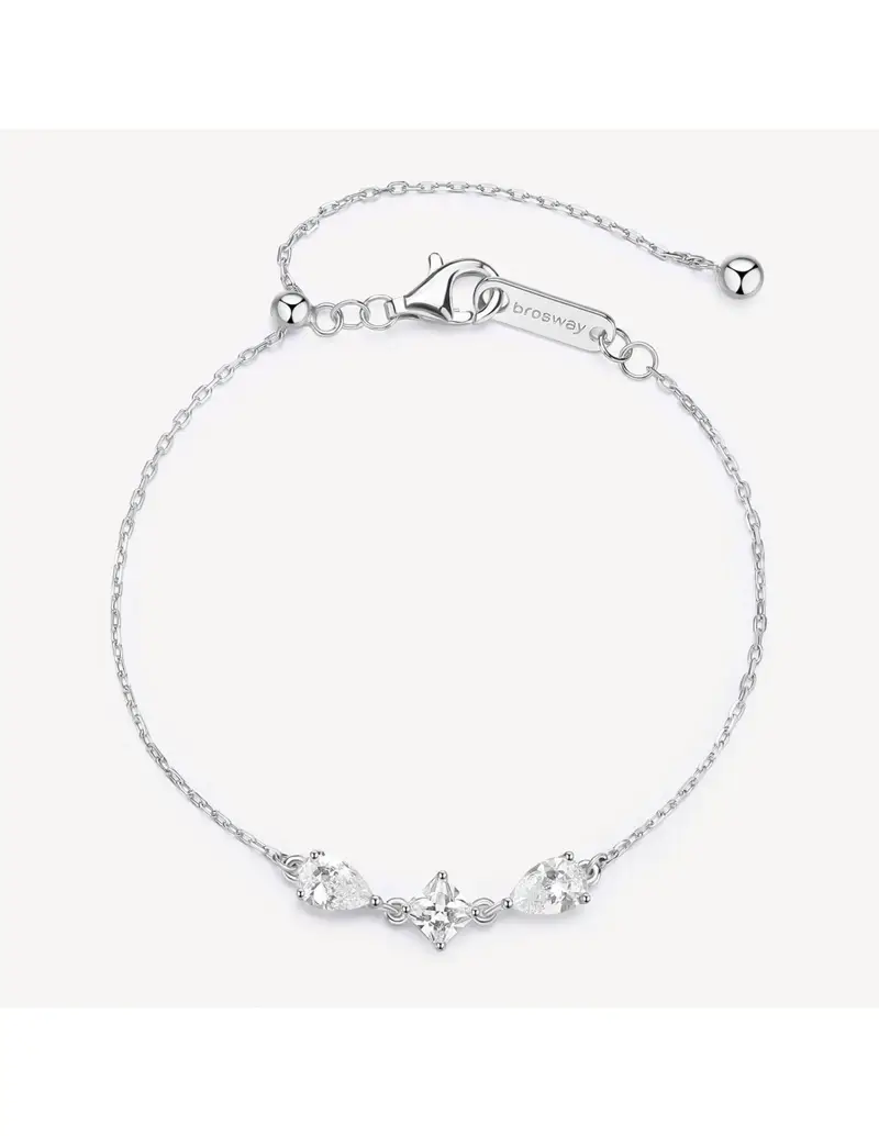 Bracciale BROSWAY FANCY in argento 925 e cubic zirconia bianchi FIW116