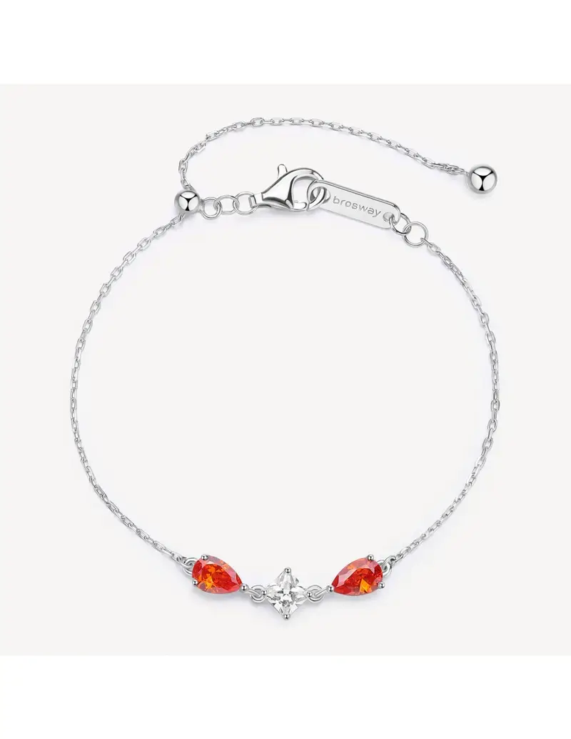 Bracciale BROSWAY FANCY in argento 925 e cubic zirconia light sapphire e orange FVO25