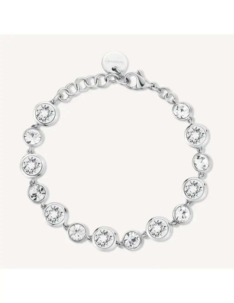 Bracciale BROSWAY Symphonia in acciaio 316L e cristalli BYM165