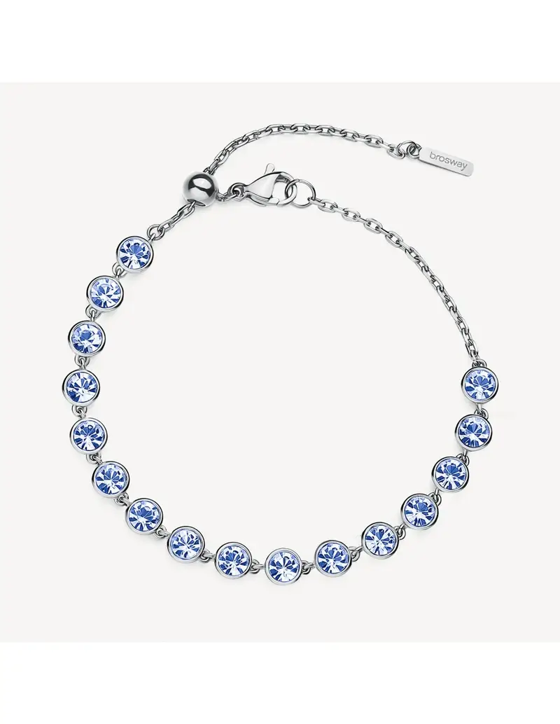 Bracciale BROSWAY Symphonia in acciaio 316L e cristalli light sapphire BYM152
