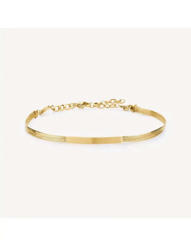 Bracciale catena snake BROSWAY Essential in Acciaio 316L dorato BNL066