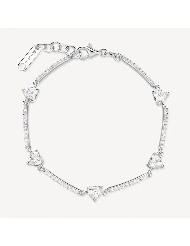 Bracciale semirigido BROSWAY FANCY in argento 925 e cubic zirconia FIW121