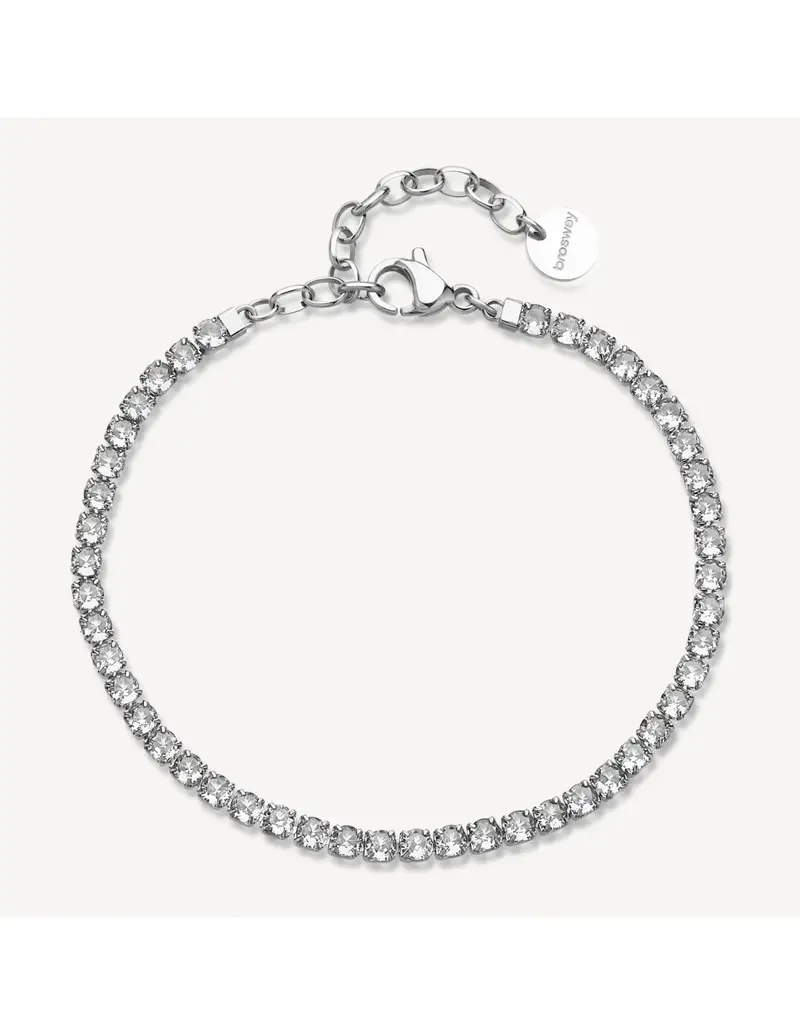 Bracciale tennis BROSWAY Desideri BEI099 in acciaio 316L con cristalli
