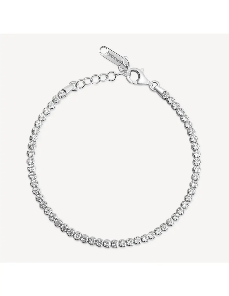 Bracciale tennis BROSWAY FANCY in argento rodiato 925 e cubic zirconia bianchi FIW109