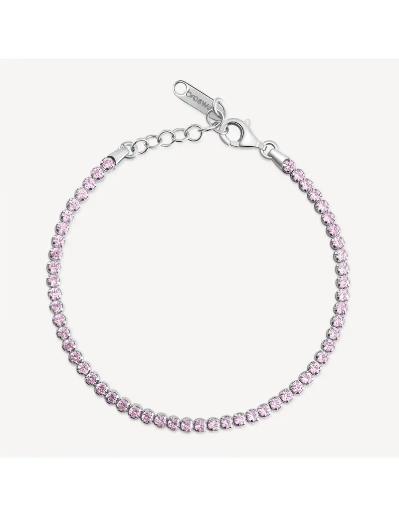 Bracciale tennis BROSWAY FANCY in argento rodiato 925 e cubic zirconia light ruby FVP108