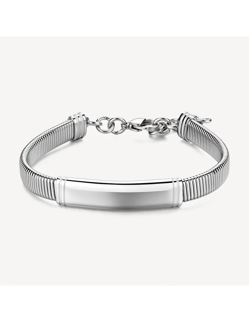 Bracciale Uomo BROSWAY Riptide in acciaio 316L con piastra centrale BTD057
