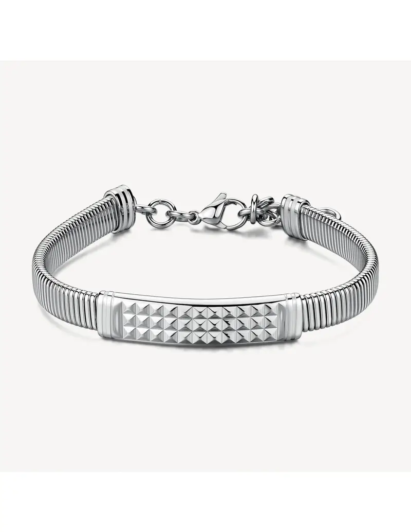 Bracciale Uomo BROSWAY Riptide in acciaio 316L con piastra centrale BTD059