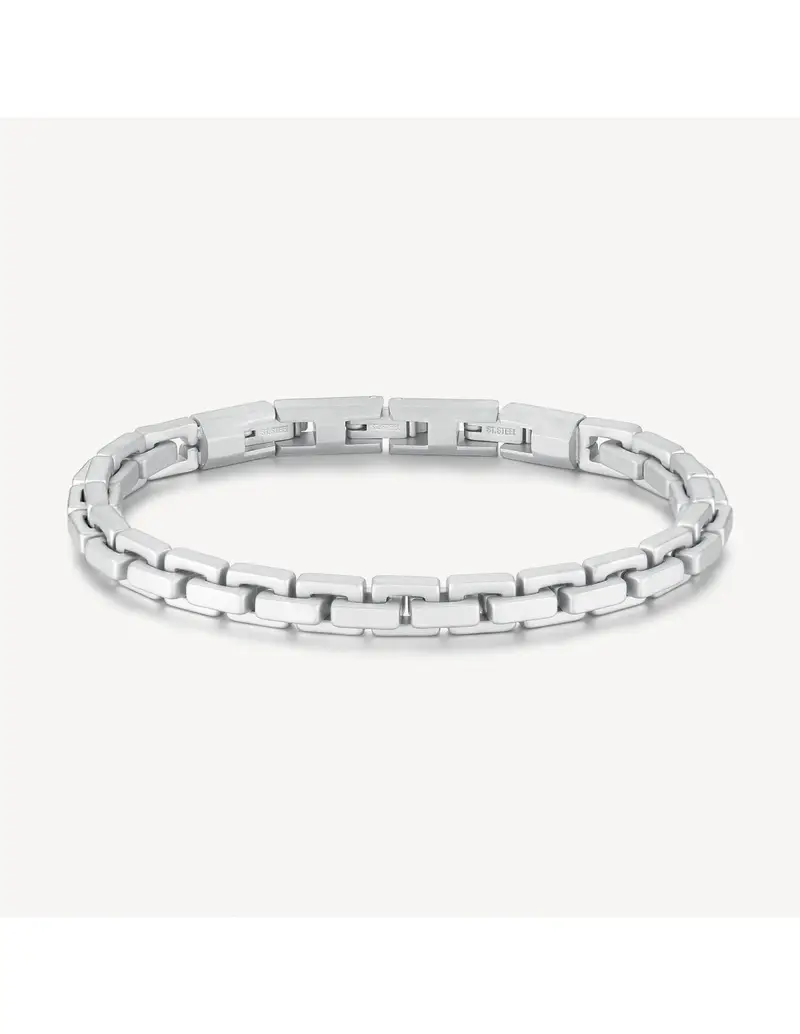 Bracciale Uomo BROSWAY Riptide in acciaio 316L satinato BTD039