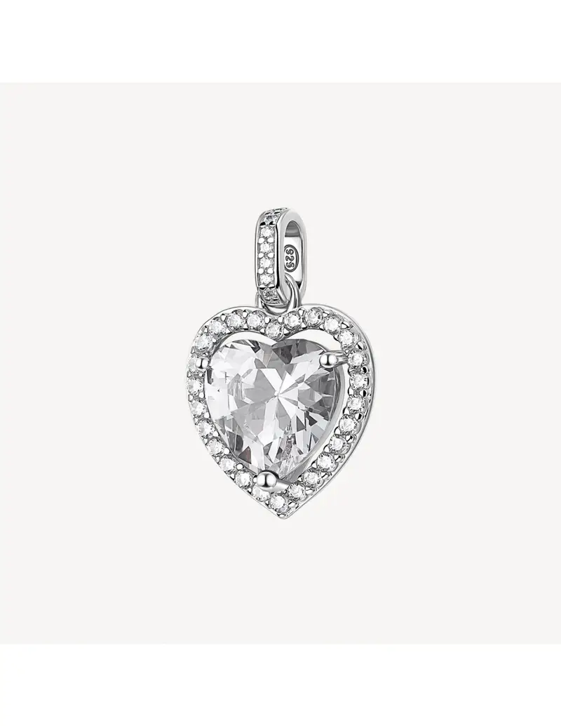 Charm BROSWAY FANCY in argento 925 cristalli bianchi FIW163