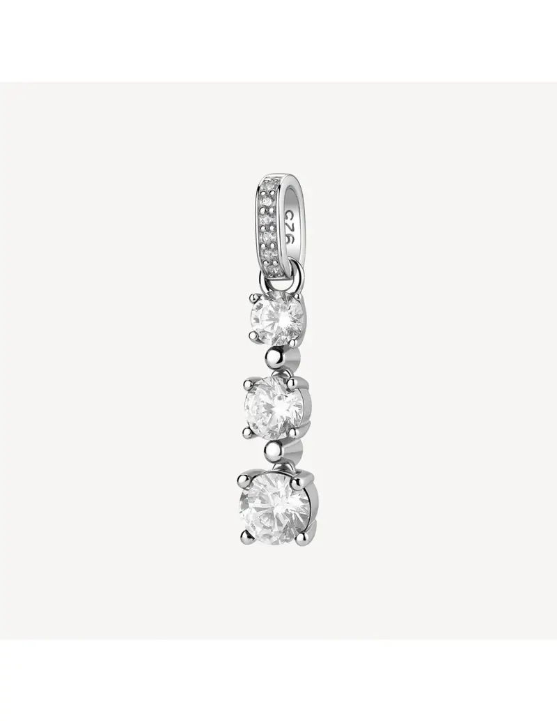 Charm BROSWAY FANCY in argento 925 e cristalli FIW150