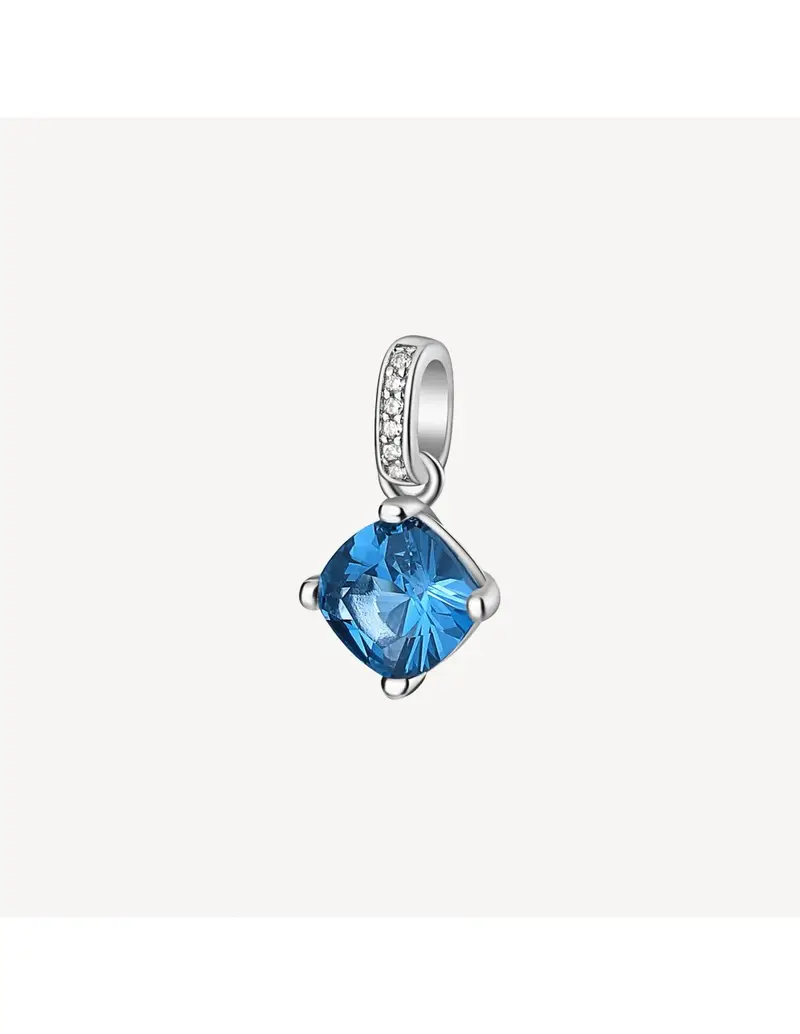 Charm BROSWAY FANCY in argento rodiato 925 e cubic zirconia sapphire e bianchi FFB15