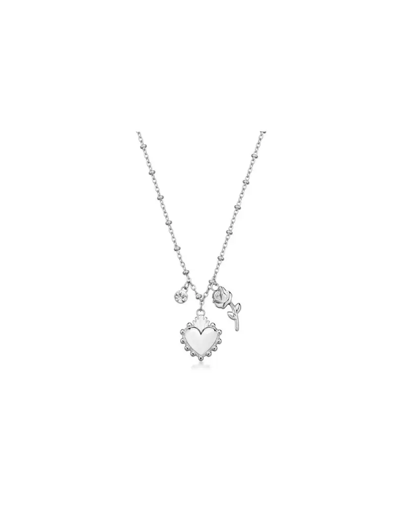 Collana BROSWAY Chakra Amore in acciaio 316L con Cuore BHKN181