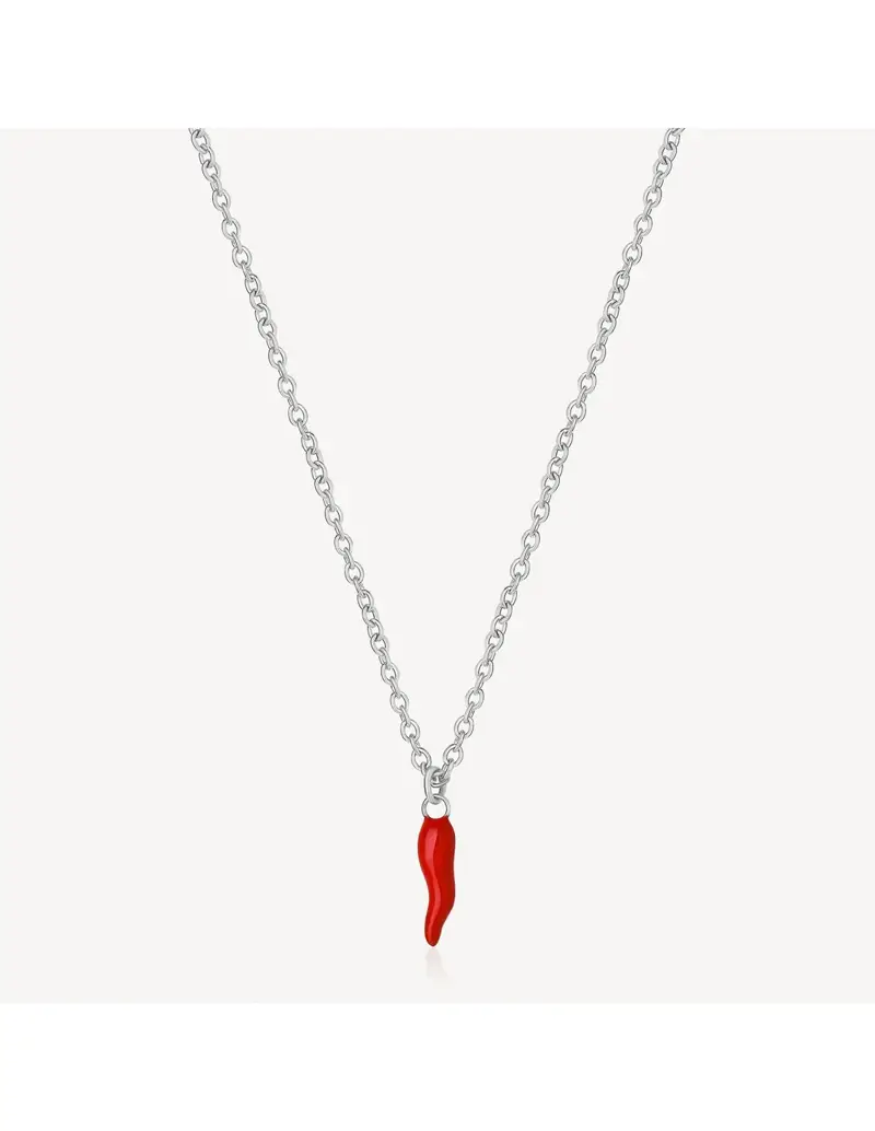 Collana BROSWAY CHAKRA in acciaio 316L BHKN089 Cornetto Rosso