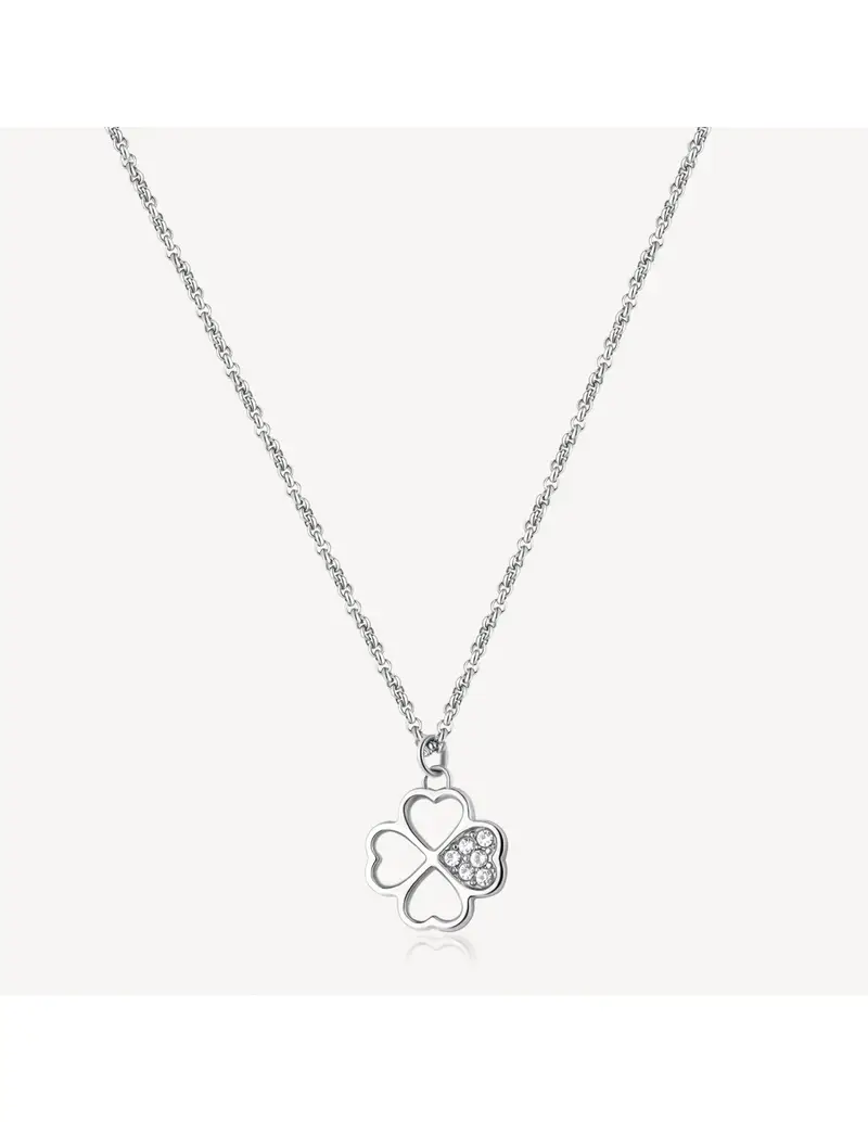 Collana BROSWAY CHAKRA in acciaio 316L BHKN091 Quadrifoglio