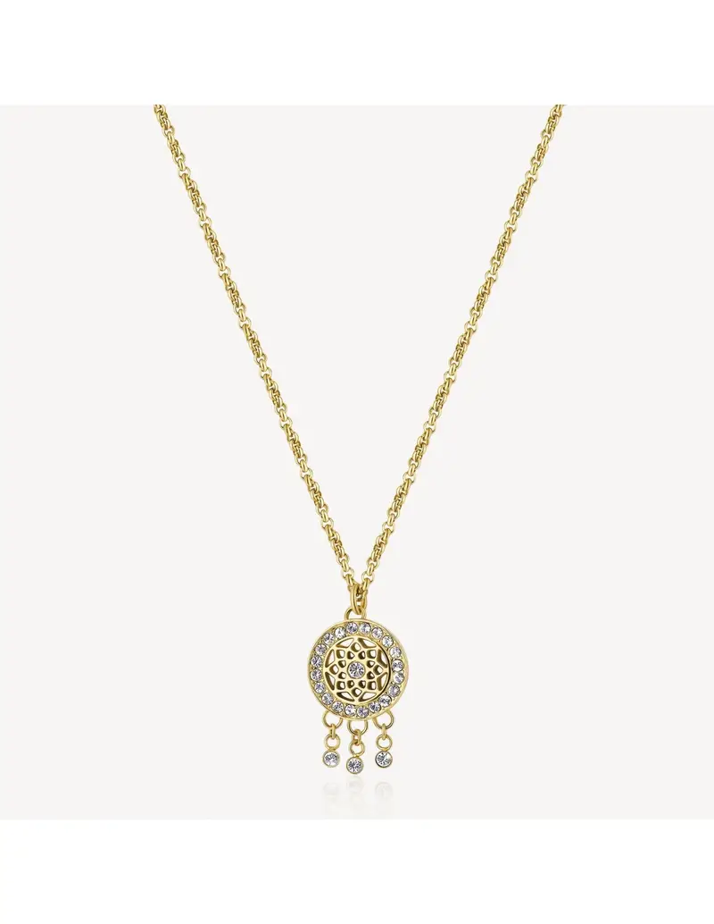 Collana BROSWAY CHAKRA in acciaio 316L dorato BHKN096 Acchiappasogni