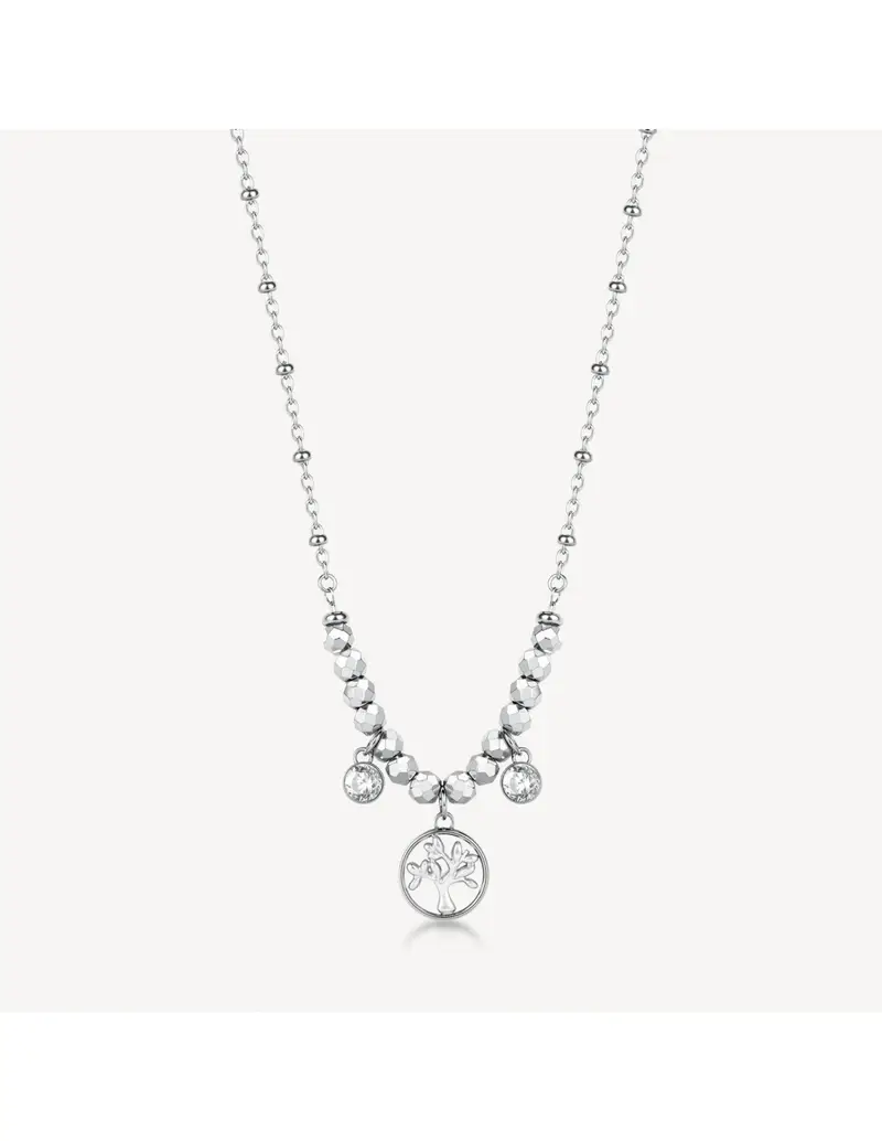 Collana BROSWAY Chakra Mistici in acciaio 316L e Albero della Vita BHKN167