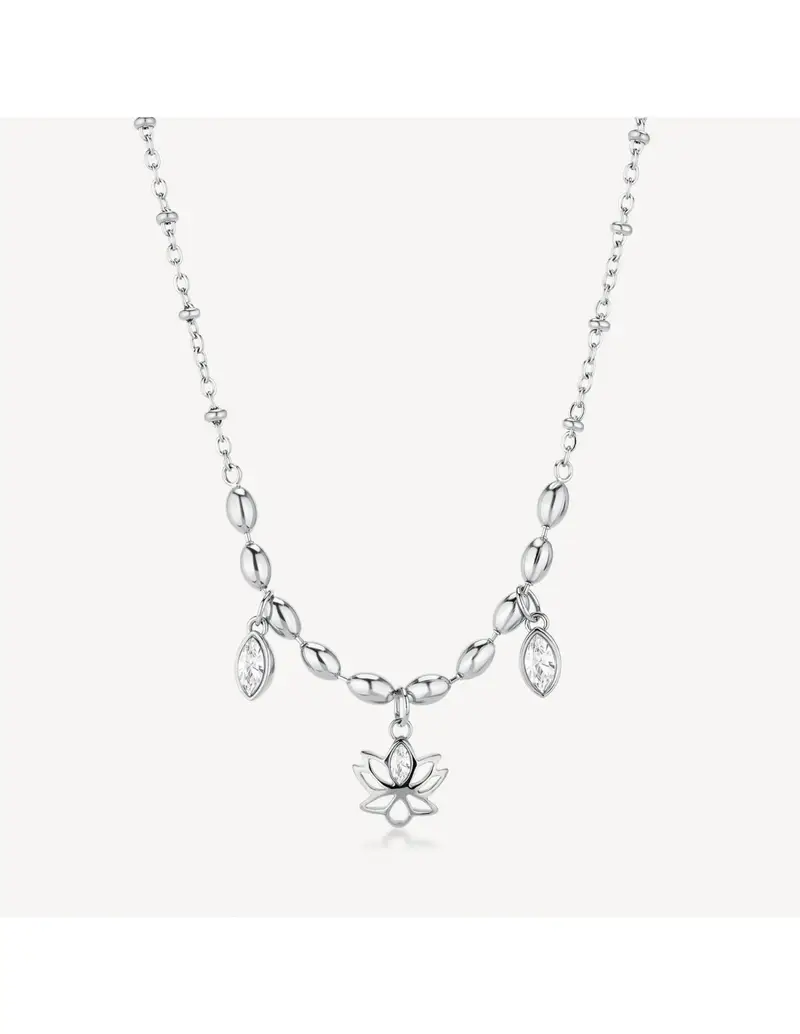 Collana BROSWAY Chakra Mistici in acciaio 316L e Fiore di Loto BHKN157