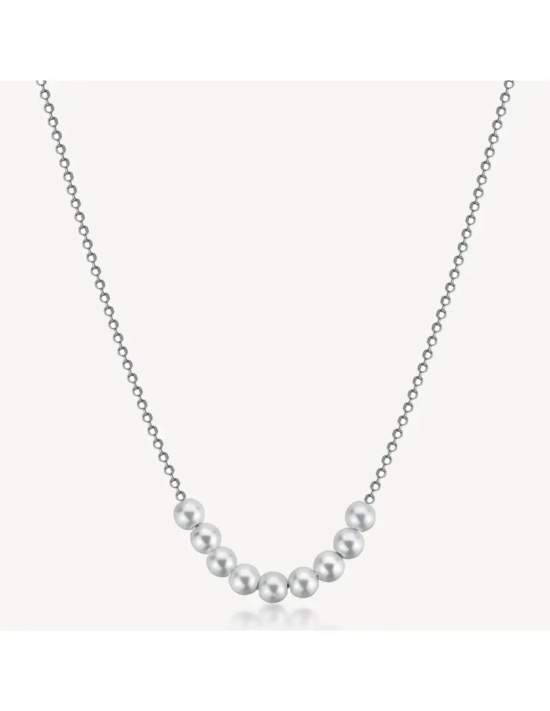 Collana BROSWAY FANCY in argento 925 con perle centrali FIW136