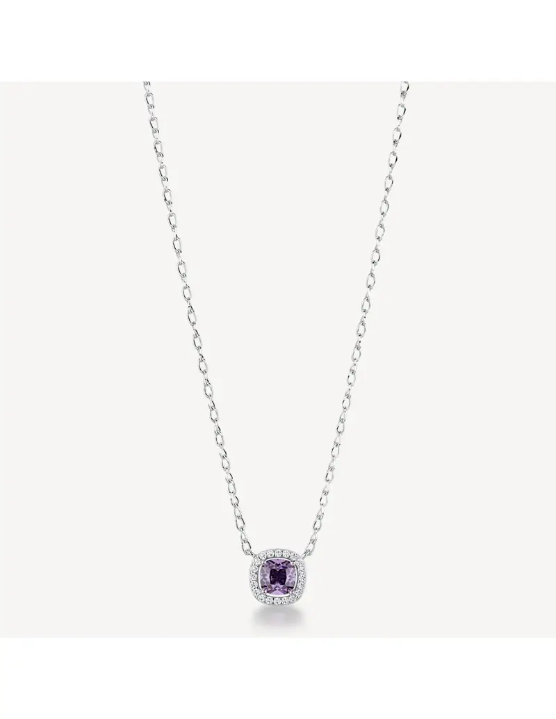 Collana BROSWAY FANCY in argento 925 e cristalli bianchi e amethyst FMP121