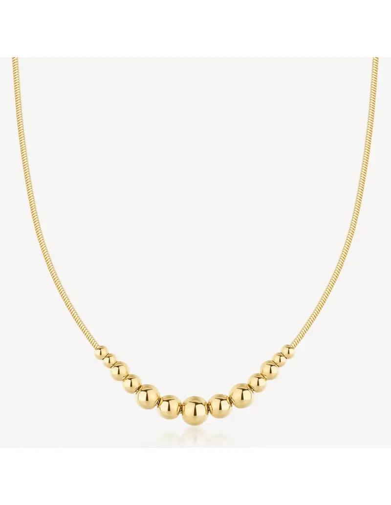 Collana BROSWAY Perfect BPC06 in acciaio 316L dorato con sfere