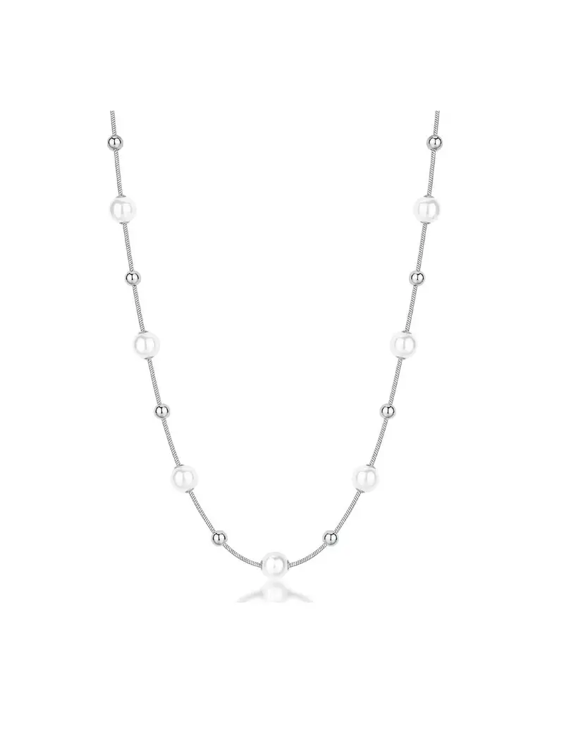 Collana BROSWAY Perfect in acciaio 316L perle e sfere BPC48