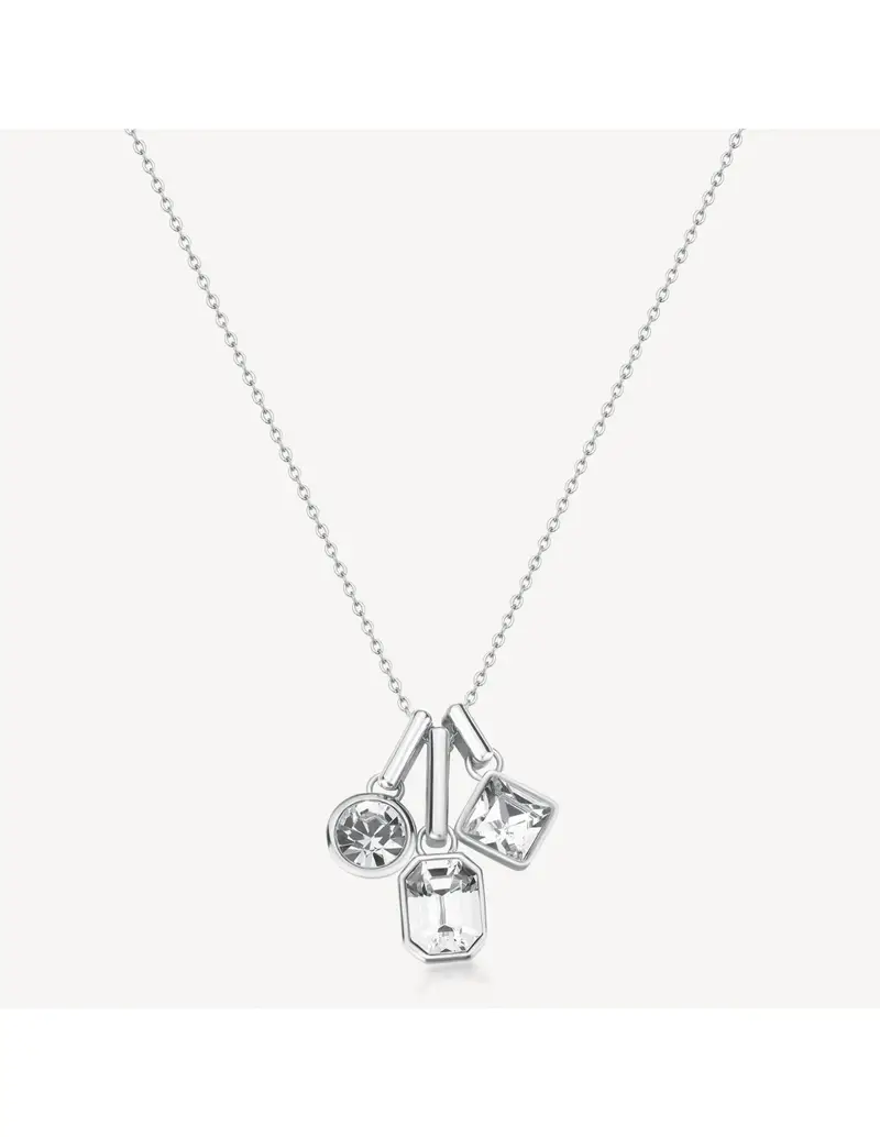 Collana BROSWAY Symphonia in acciaio 316L BYM189 con cristalli pendenti