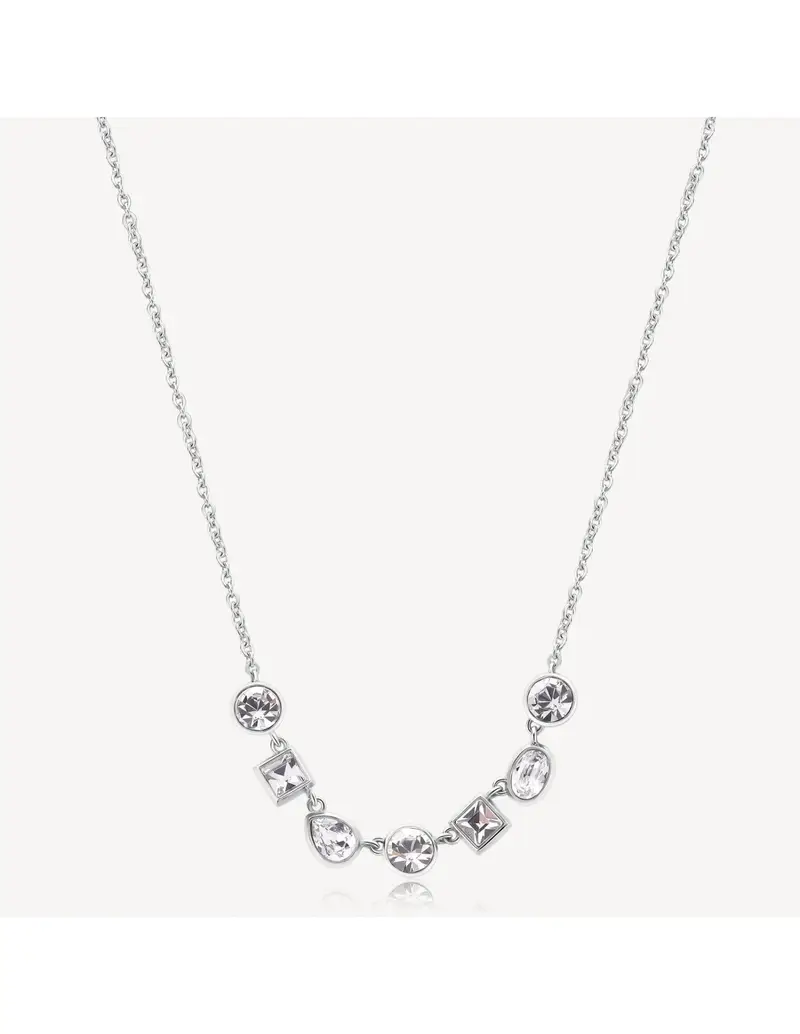 Collana BROSWAY Symphonia in acciaio 316L e cristalli BYM161