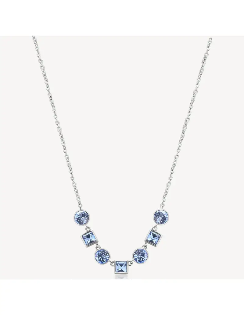 Collana BROSWAY Symphonia in acciaio 316L e cristalli light sapphire BYM163