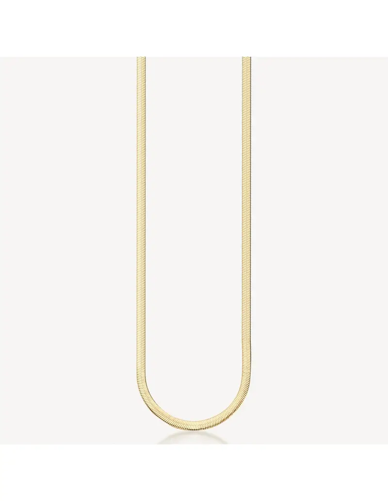 Collana catena snake lunga BROSWAY Essential in Acciaio 316L dorato BNL020