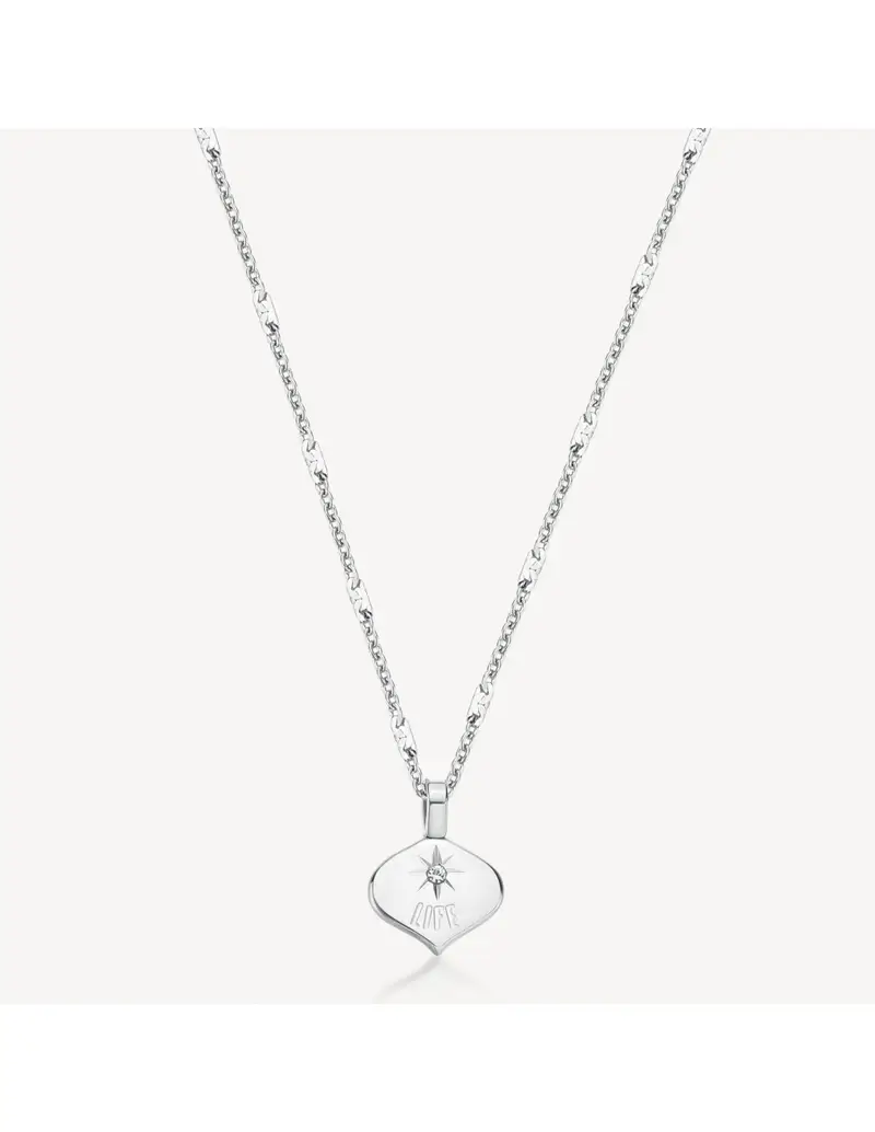 Collana girocollo BROSWAY Essential in Acciaio 316L BNL045 con pendente Life